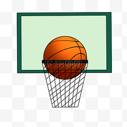 投篮球图片_投进篮球框篮篮球