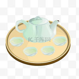 茶壶图片_白色的茶壶