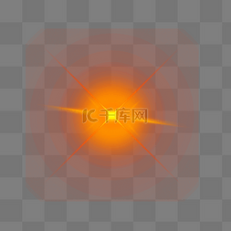 黄色光感图片_星形光感效果装饰