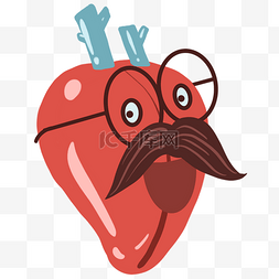 心脏卡通器官插画