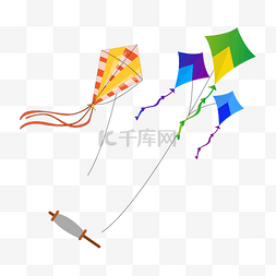 风筝的图片_彩色的风筝