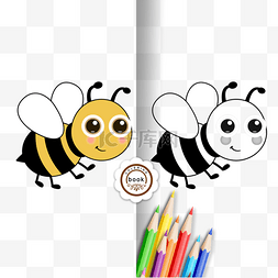 honeybee clipart black and white 小蜜蜂剪