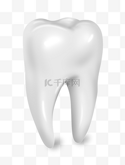 白色牙齿图片_器官牙齿卡通插画