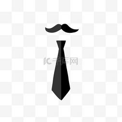 父亲节胡子领带