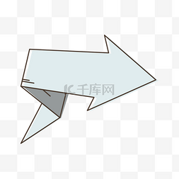 折纸飞机图片_折纸粗箭头标签