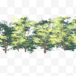 绿色植物纹理大树元素