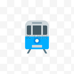 电脑图标蓝色图片_火车头图标免抠图