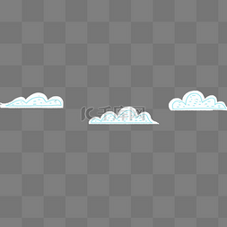 云朵免抠素材图片_灰色的云朵免抠图