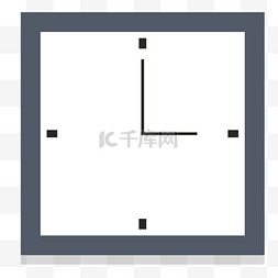 方形钟表图片_方形的卡通钟表