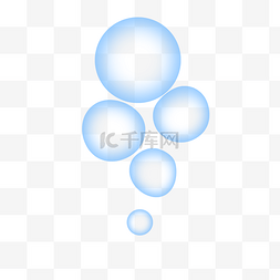 蓝色漂浮圆形图片_蓝色透明漂浮气泡