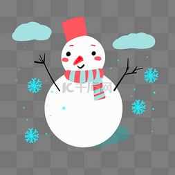 低温预警雪人