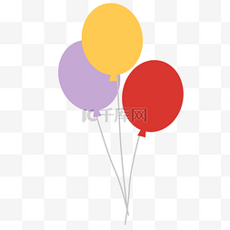 漂浮的彩色气球