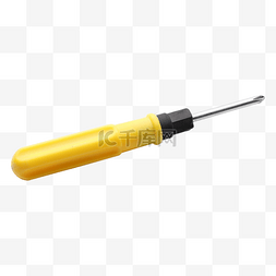 黄色螺丝刀工具实拍