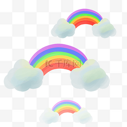 云朵彩虹装饰
