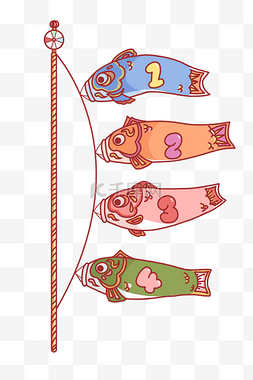 分类插图图片_卡通鱼类装饰插图