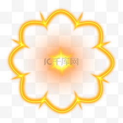 太阳光形状图片_黄色花朵形状透明感太阳光效