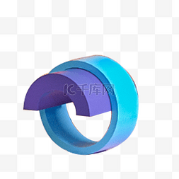 台面蓝色图片_立体模型圆圈