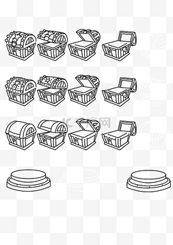宝开图片_游戏UI开宝箱集合