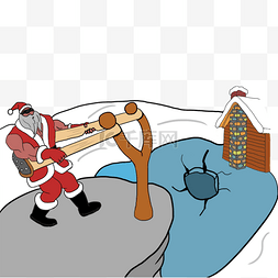 圣诞老人弹射过河