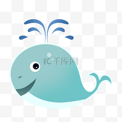 小鲸鱼图片_动物小鲸鱼生物插图