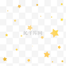 星星漂浮素材图片_金黄色星星背景装饰