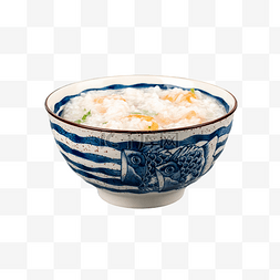 装碗黑米粥图片_营养海鲜粥