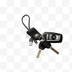 连接端口图片_黑色的真皮钥匙链