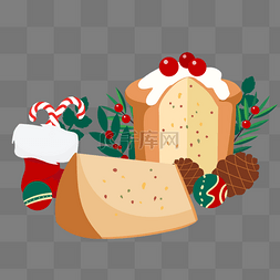 大松果图片_圣诞节大面包糕点panettone