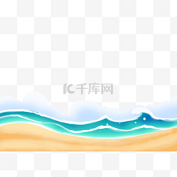 海边蓝色图片_海滩海浪水浪