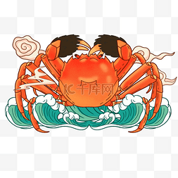 螃蟹定律图片_国潮大闸蟹