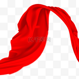 红色丝绸七一八一建党节爱国