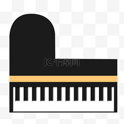 弹琴乐器钢琴插画