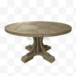 桌子家居图片_中国风木制圆桌