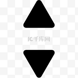 指向标三角图片_向上和向下的小三角箭头图标