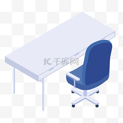 办公室桌子和椅子免抠图