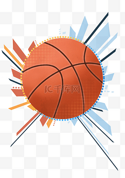 篮球比赛运动体育图片_篮球线条冲击设计元素