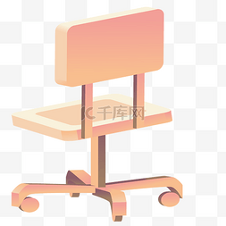 扁平椅子矢量图片_灰色立体创意椅子元素