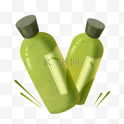 精油瓶子图片_绿色精油瓶子