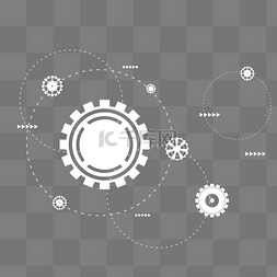 圆圈统计图图片_科技装饰齿轮
