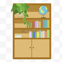 整齐的书柜图片_木质书柜