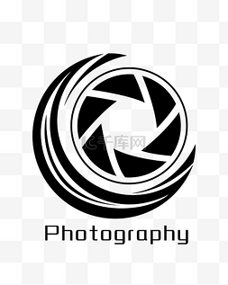 太极logo图片_黑色镜头LOGO