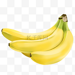 黄色的香蕉图片_卡通黄色的香蕉