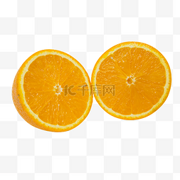 水果切开橙子