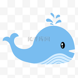 海豚你真棒图片_可爱蓝色海豚