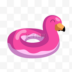 粉色天鹅的泳圈