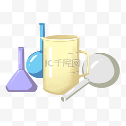 实验化学实验器具图片_化学实验器具插画