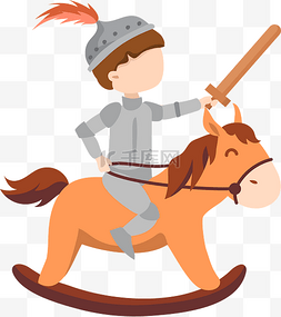 骑士特权卡图片_扮演骑士的男孩