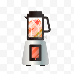 卡通榨汁机图片_卡通新鲜的水果榨汁机