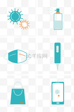 疫情防疫图标图片_抗击疫情扁平