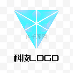 三角logo图片_蓝色三角科技LOGO